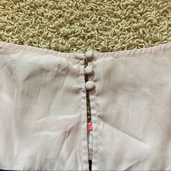 American Eagle Pleated Colorblock Open Back Dress - Picture 6 of 7